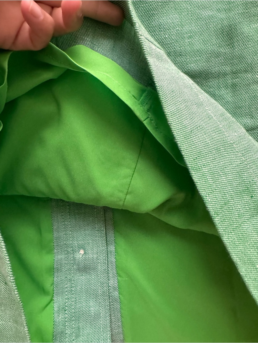 J. Crew Mint Green W/ Tie-Waist Button-Front Pencil Skirtt Linen Blend Casual 8P - Picture 8 of 13